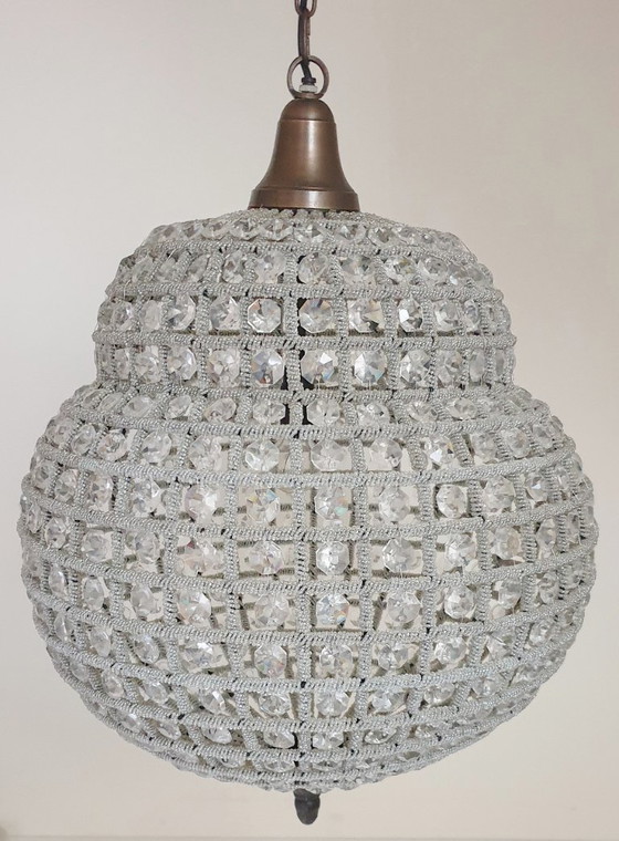 Grote Zeldzame Empire Stijl Kasbah Hanglamp Kristal – Hanglampen, Metal, Crystal (photo 21 of 26)