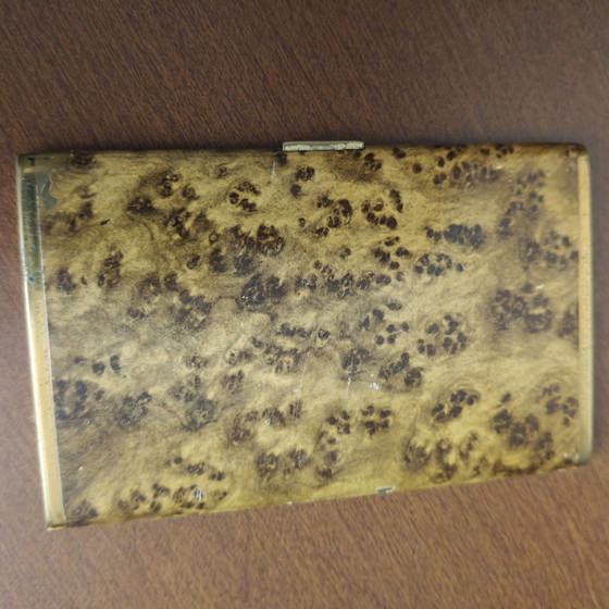 Vintage Faux Tortoiseshell Cigarette Case – Art Deco Style – 15 × 9 Cm – Gifts, Other (photo 7 of 7)