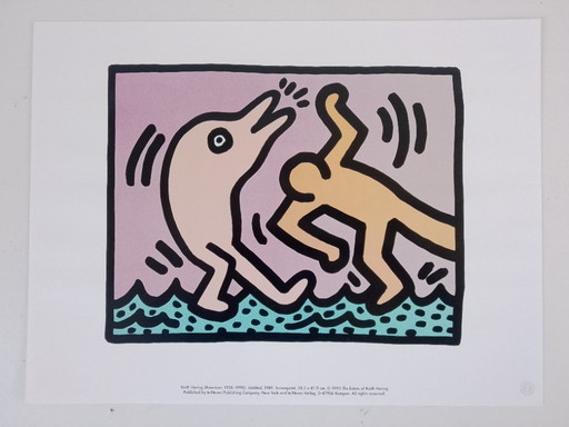 Keith Haring, sin título, 1987, litografía