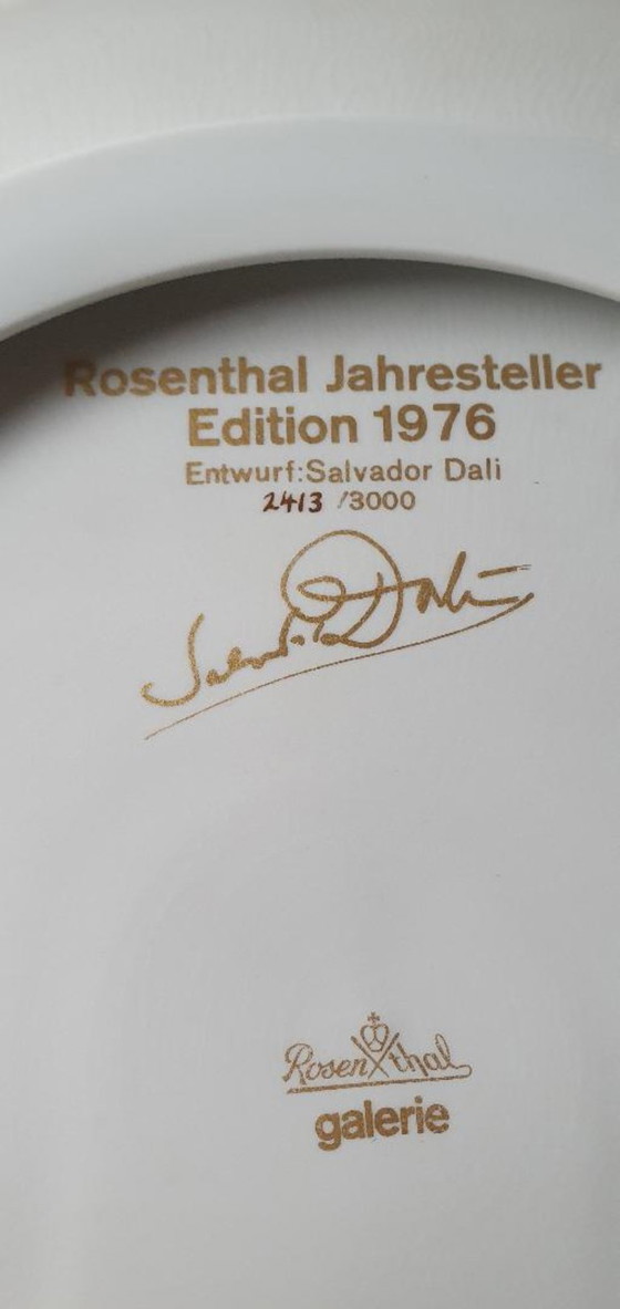 Image 1 of Salvador Dalì per Rosenthal, piatto annuale 1976