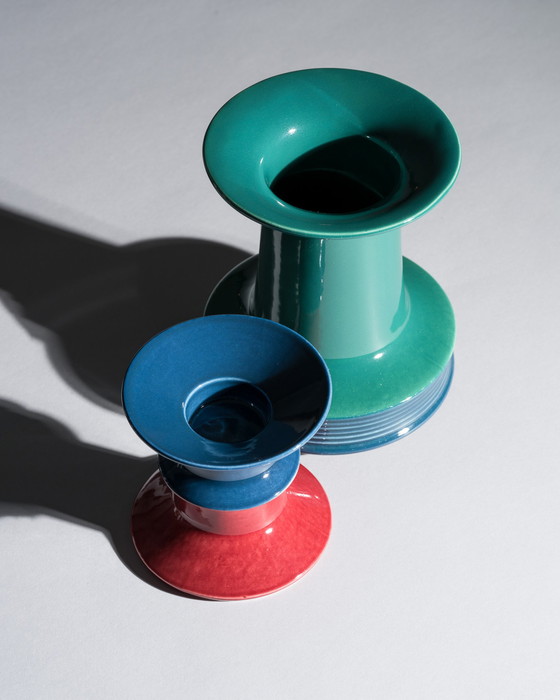 Image 1 of Rosenthal Studio Linie Tapio Wirkkala PLUS Vase & Bougeoir Vintage Chic WGP