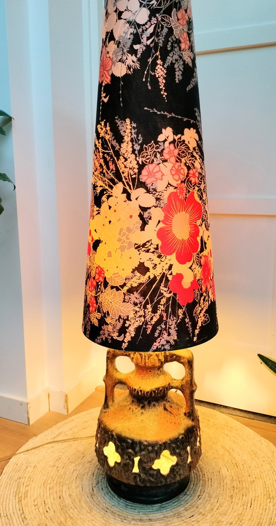 Image 1 of Vintage Keramieke Xl Vloerlamp 