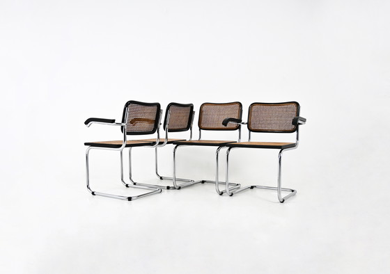 Image 1 of Dining Chairs Style B32 by Marcel Breuer, Set of 4