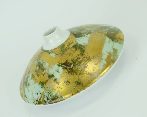 Image 1 of vaso in porcellana a ufo hutschenreuther anni '80, modello 6002, decorazione astratta con graffiti