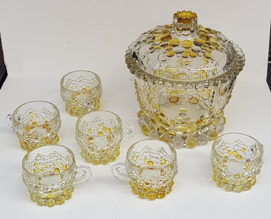 Image 1 of 7X Crystal Glass Bowl Set, 1970S