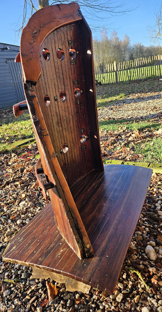 Image 1 of Wijnrek eikenhout boot