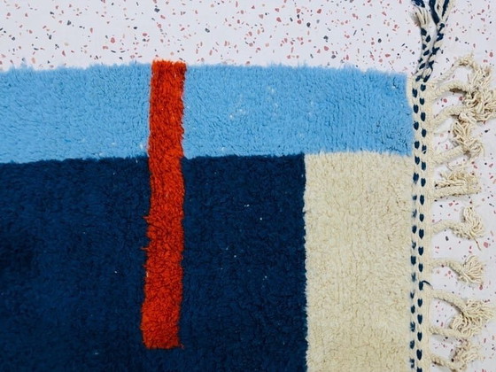 Image 1 of Traditioneller handgeknüpfter Teppich aus reiner Wolle, 2/3 m