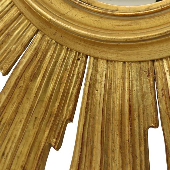 Image 1 of Deknudt Sunburst Sonnenspiegel Vergoldetes Holz