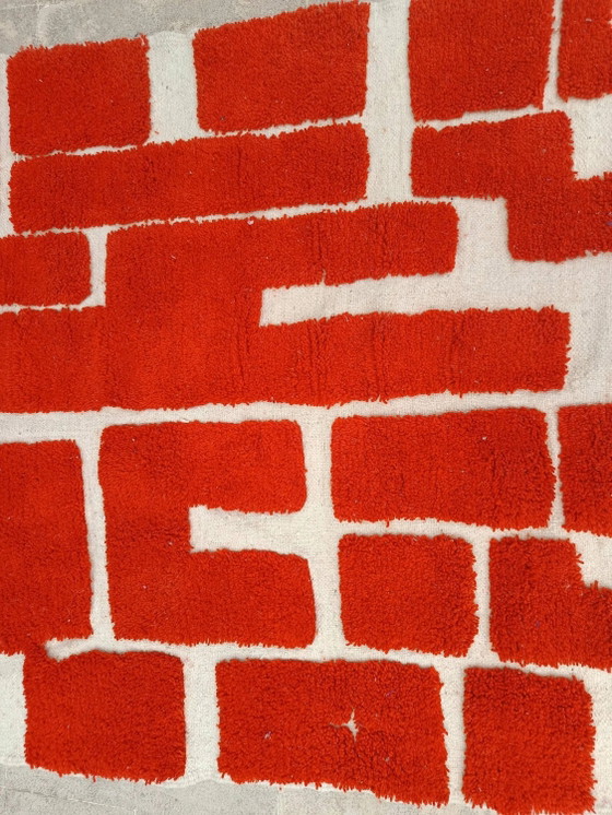 Tappeto marocchino in lana fatto a mano, grande dimensione 250x150 cm, artigianale. – Tappeti, Wool (photo 10 of 10)