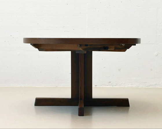 Image 1 of Round dining table by Dieter Waeckerlin, Switzerland, 1970s