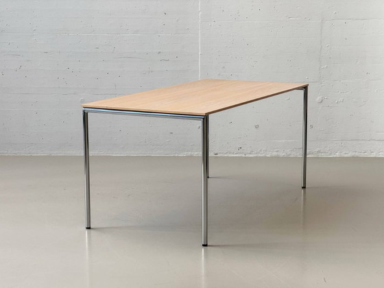 Image 1 of Tavolo con piano effetto rovere di Sedorama, Svizzera, anni '90