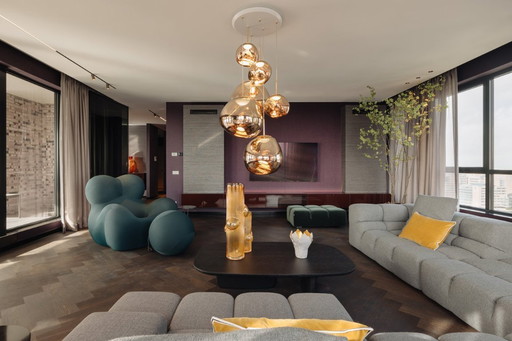 Mueble de pared Rimadesio con vitrina