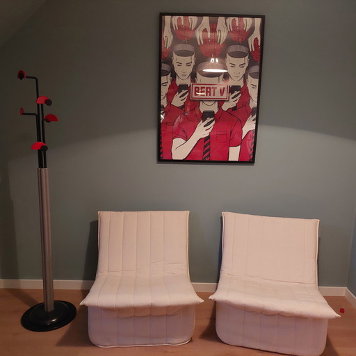 2x Kebe Niels sylvester Bendtsen chaise à ruban