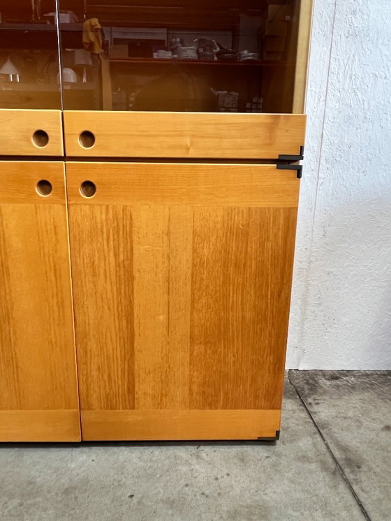 Image 1 of Buffet/armoire haute vintage, en bois de hêtre, Ibisco, Italie, années 1970