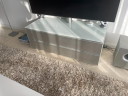 Supporto TV Spectral Catena bianco/vetro bianco/cromo