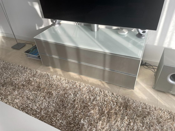 Image 1 of Mueble de TV Spectral Catena blanco/cristal blanco/cromo