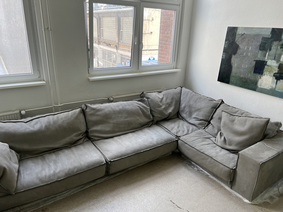 Image 1 of Baxter Budapest Zachte Sofa 3-delige Cat. A Nabuck Lichtgrijs