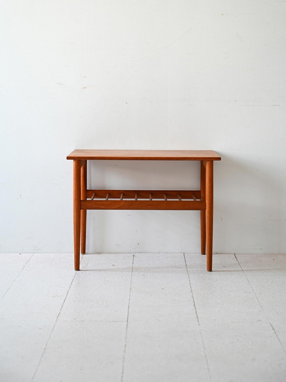 Image 1 of Table d'appoint vintage en teck scandinave, Design by Yngvar Sundström