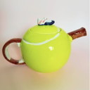Tea pot and cups for a tennis lover
