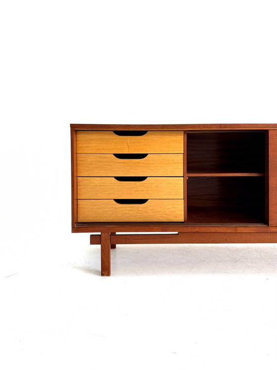 Vintage teak sideboard, Jean Batenburg ‘60 – Wood, Cast Iron (photo 4 of 15)