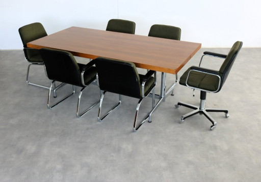 6 sillas vintage (para conferencias) – vergaderstoel, Textile (photo 2 of 13)