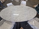 Object of desire Oval design favorite Mramor table , Tulip Oval top 198x121 Mramor CALACATTA
