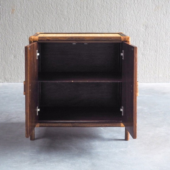 Vintage Rattan & Woven Cane Cabinet – Storage cabinet (photo 17 of 17)