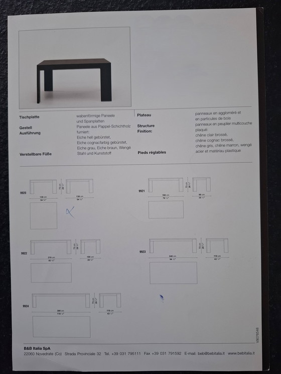 Image 1 of Table and Cupboard Maxalto, 6 Chairs B&B Italia