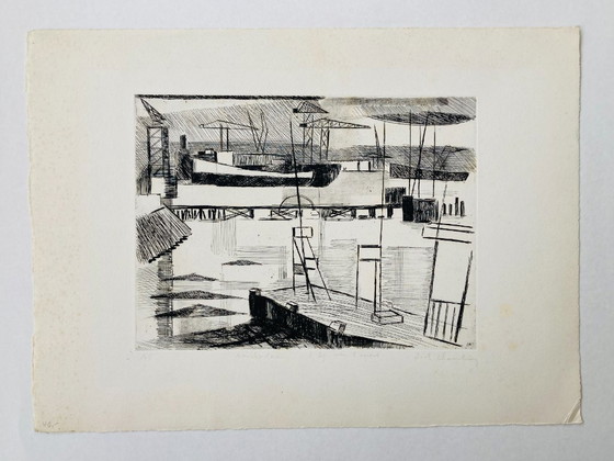 Image 1 of Jack Chambrin - Gravure vintage - Amsterdam