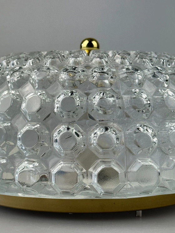 Image 1 of 60er 70er Jahre Deckenlampe Plafoniere Glashütte Limburg Germany Space Age