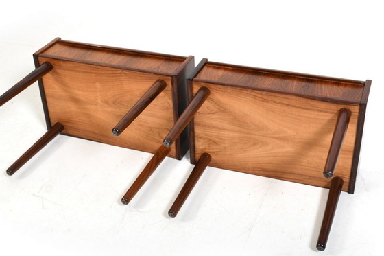 Image 1 of Paire de tables de chevet danoises anciennes, années 1960