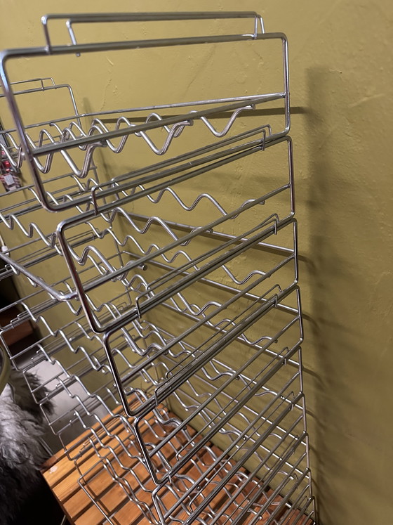 Image 1 of Vintage metalen wijnrek