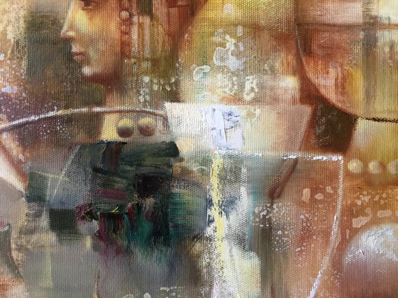 Originales Ölgemälde, abstrakter Expressionismus, Stillleben – Gemälde & Zeichnungen, Canvas (photo 8 of 13)