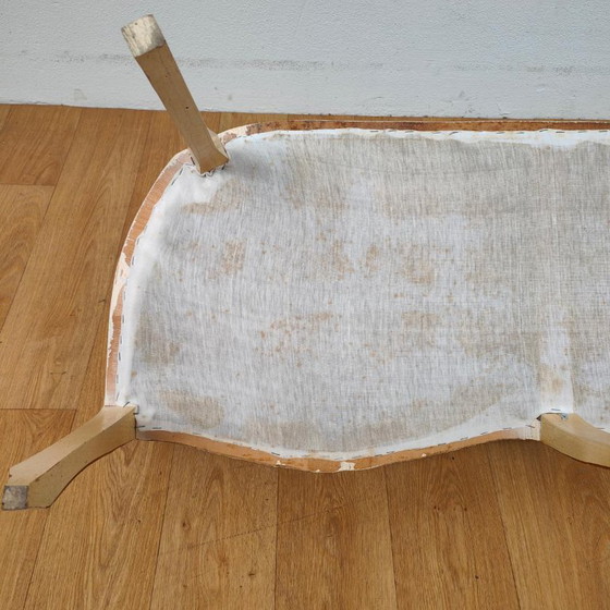 Banc Vintage Brocante Rococo Queen Ann pour Hall et Boudoir – Textile (photo 18 of 20)