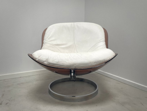 Boris Tabacoff Sphère – Fauteuil MMM Original, France ca. 1971 – kuipstoelen, Plastic, Leather (photo 2 of 13)