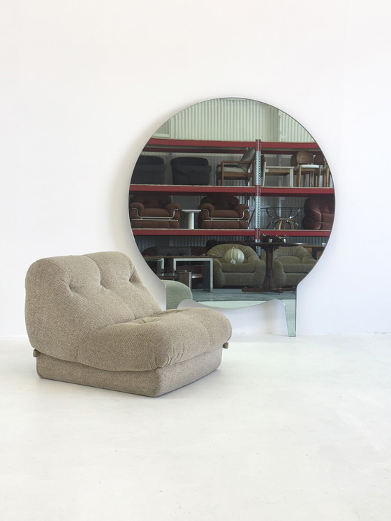 Image 1 of XL Large Round MIR Mirror Designed By Roderick Vos