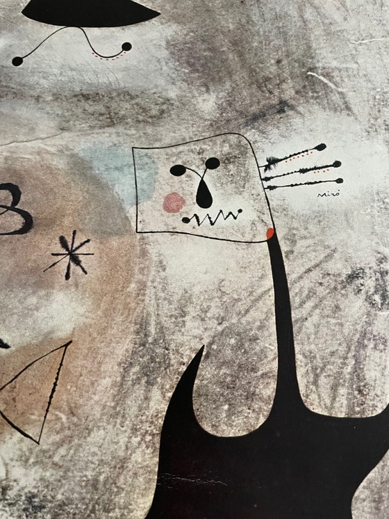 Image 1 of Joan Miró (1893-1983), Donna e uccelli davanti al sole, pubblicato da Artistic Picture Publishing Co