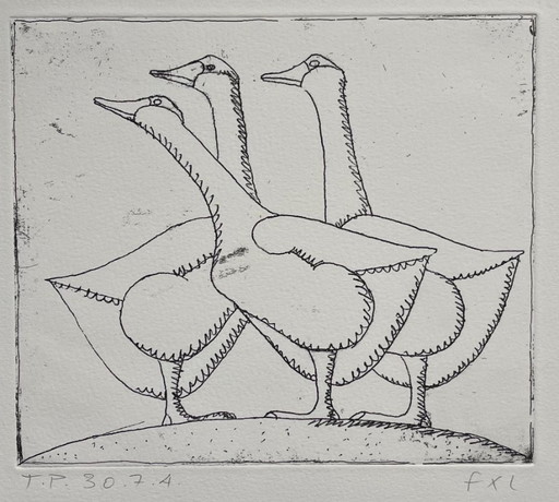 François-Xavier Lalanne (1927-2008) De Drie Ganzen, een unieke gebeurtenis 2004