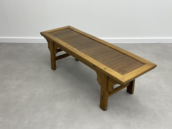 Image 1 of Vintage Chinese houten bank  