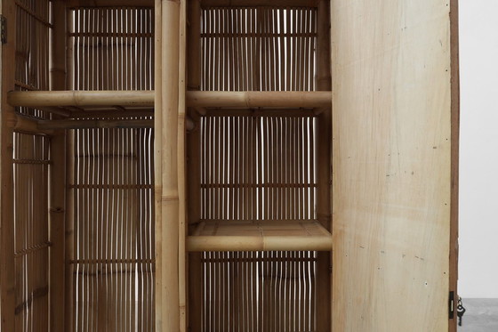 Image 1 of Armadio in bambù e rattan della metà del secolo scorso, Italia 1960 ca.