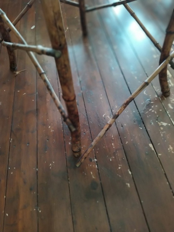 Image 1 of Bamboe Tafeltje Antiek