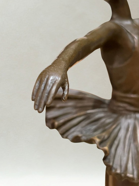 Image 1 of Art Deco bronze sculpture – Ballerina dancer – Signed Milo – Bronze Guaranteed Paris