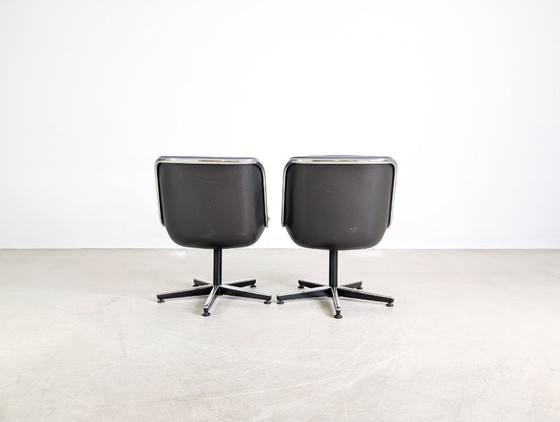 Image 1 of Ensemble de 2 fauteuils de direction Charles Pollock, Knoll International