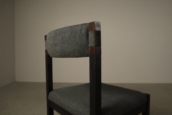 Set von sechs Esszimmerstühlen, entworfen von Jean Batenburg für MI, Belgien, circa 1969 – Textile (photo 11 of 15)