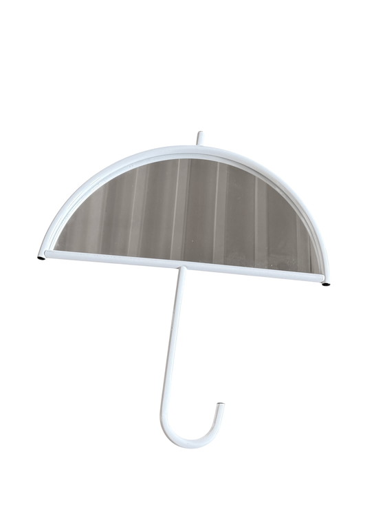 Image 1 of Postmoderne parapluvormige wandspiegel,L'isola che non c'è, Italië 1980