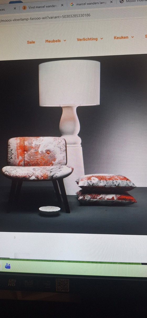 Lampada da terra Moooi Farooo M di Marcel Wanders alta 187cm – Lampade da terra, Tessile, Metallo (photo 2 of 7)