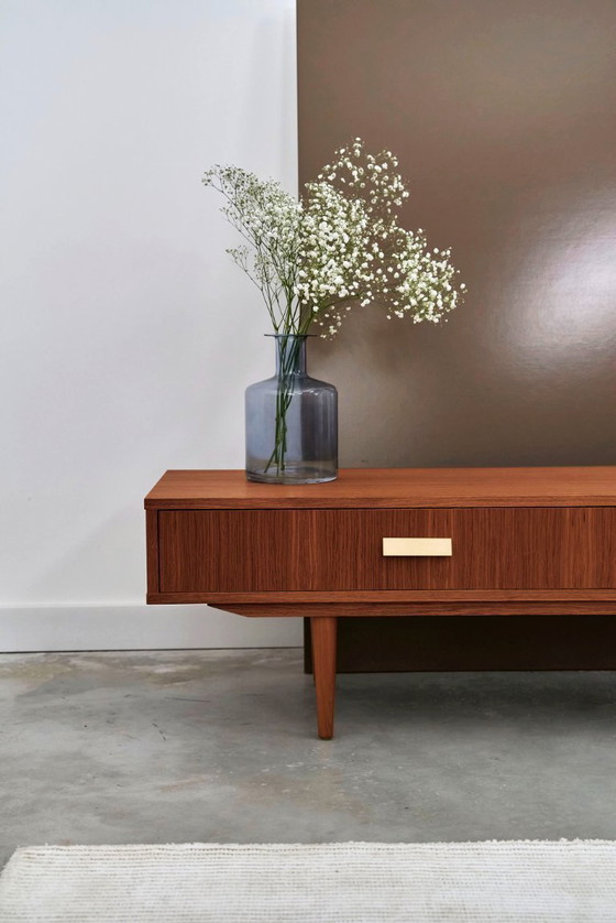 Image 1 of Lowboard 2 laden eiken gebeitst teak - L02