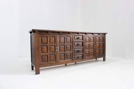 Vintage Brutalist Sideboard 1970s – dressoirs, Wood (photo 2 of 10)