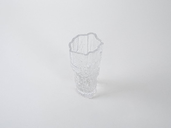 Image 1 of Eisglasvase, dänisches Design, 1970er Jahre, hergestellt in Dänemark