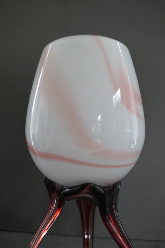 Image 1 of Vintage Jozefina Krosno Octopus glass vase Poland